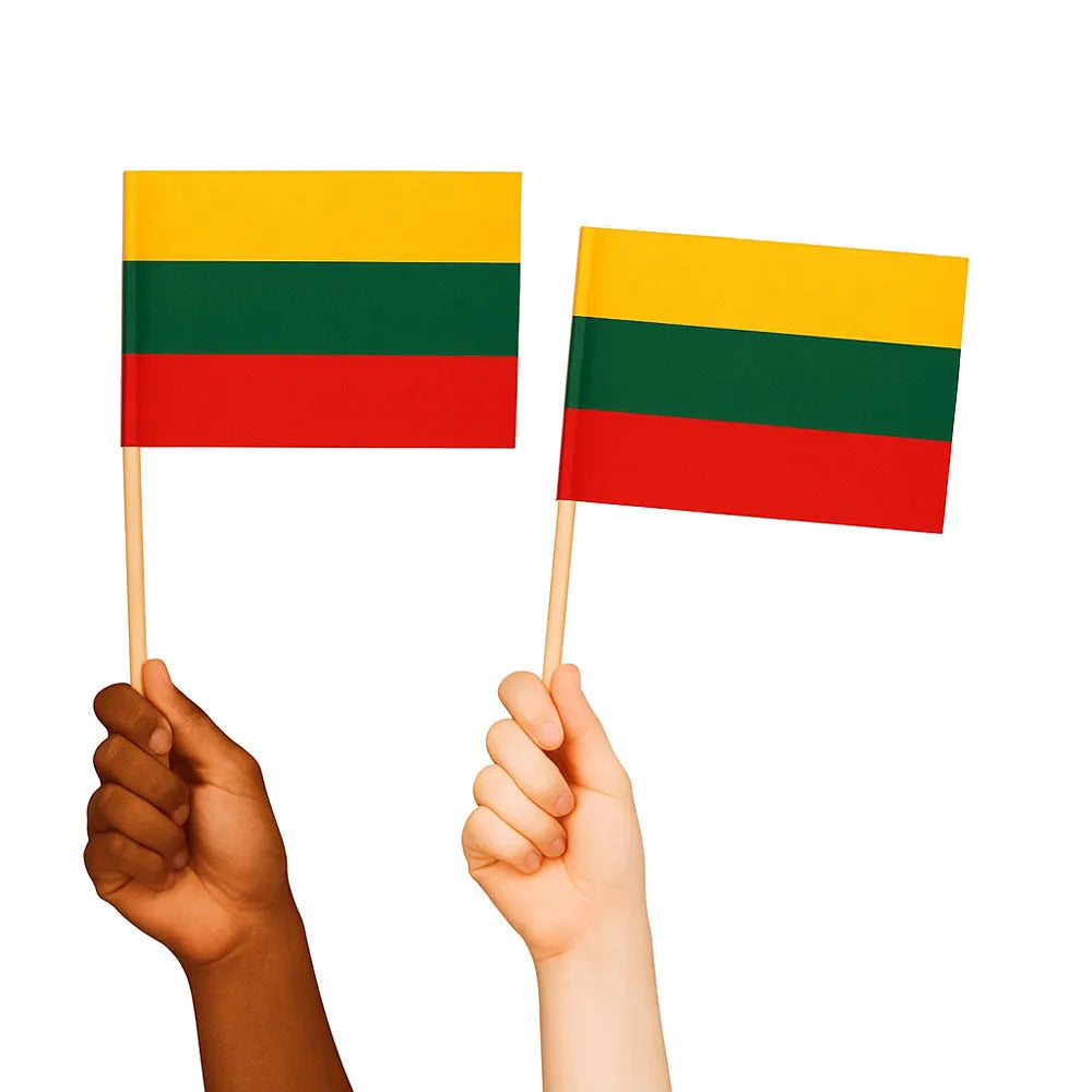 Lithuania Handwaving Flags