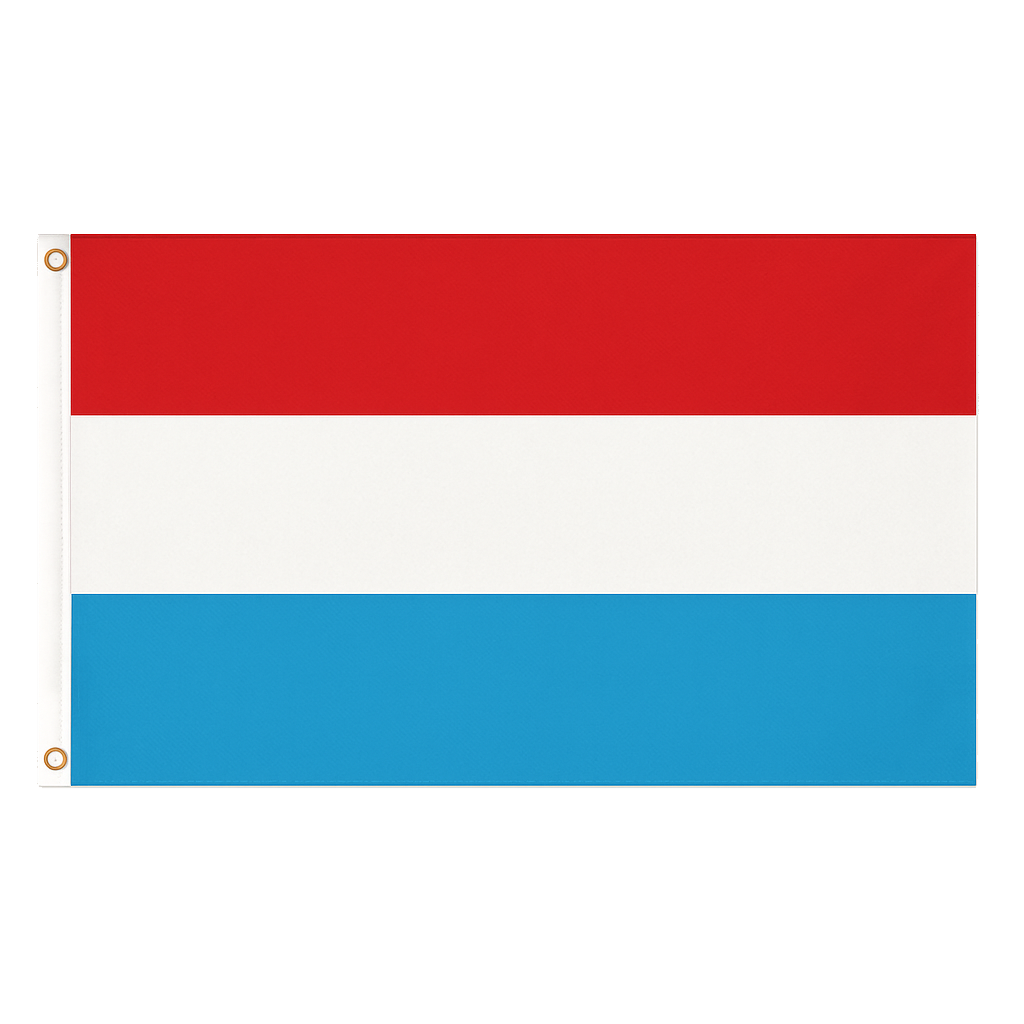 Luxembourg novelty flag – national design with brass eyelets, ships from the UK