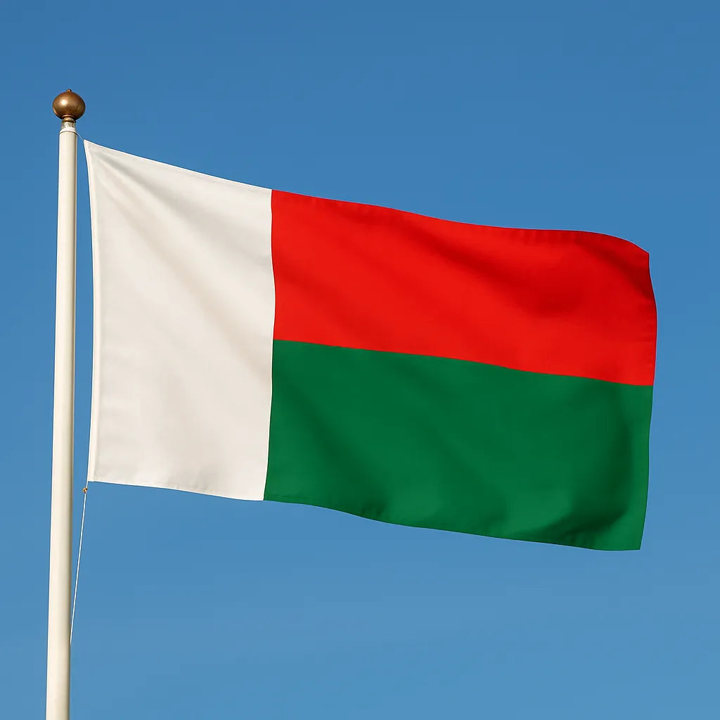 Sewn Madagascar Flag – premium woven polyester, professional quality for long-term external display.