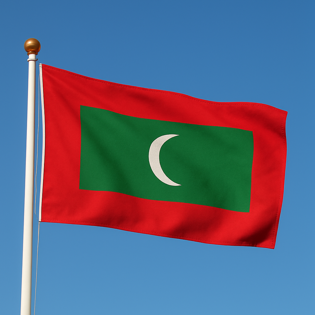 Sewn Maldives Flag – premium woven polyester, professional quality for long-term external display.