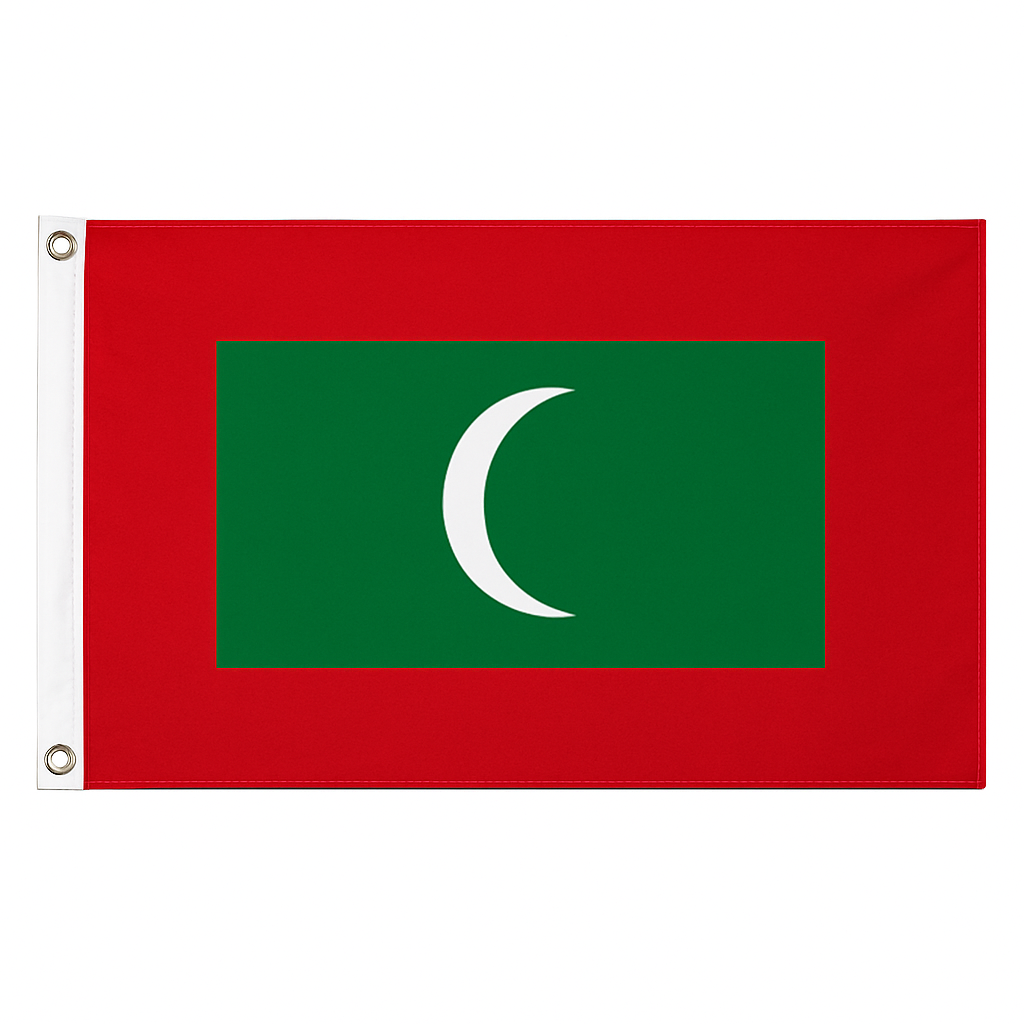 Maldives novelty flag – national design with brass eyelets, ships from the UK