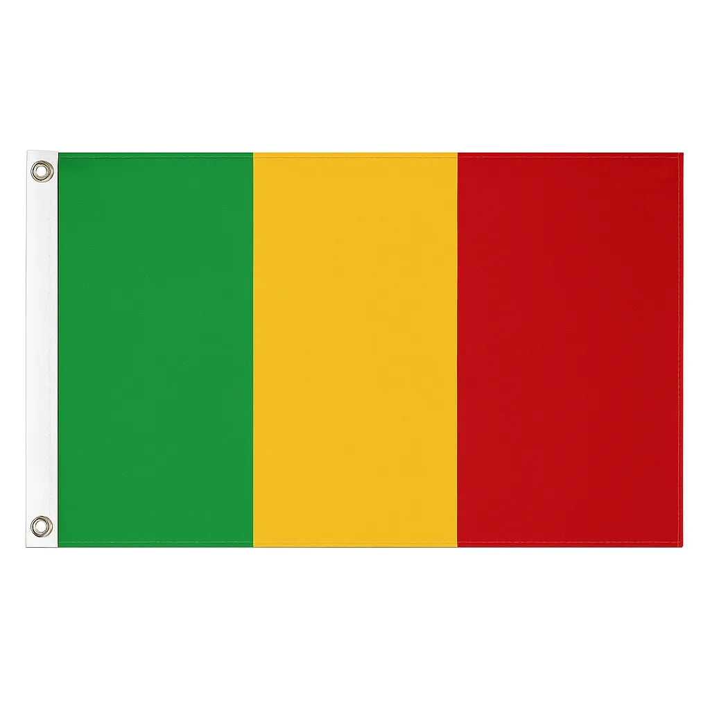 Mali novelty flag – national design with brass eyelets, ships from the UK