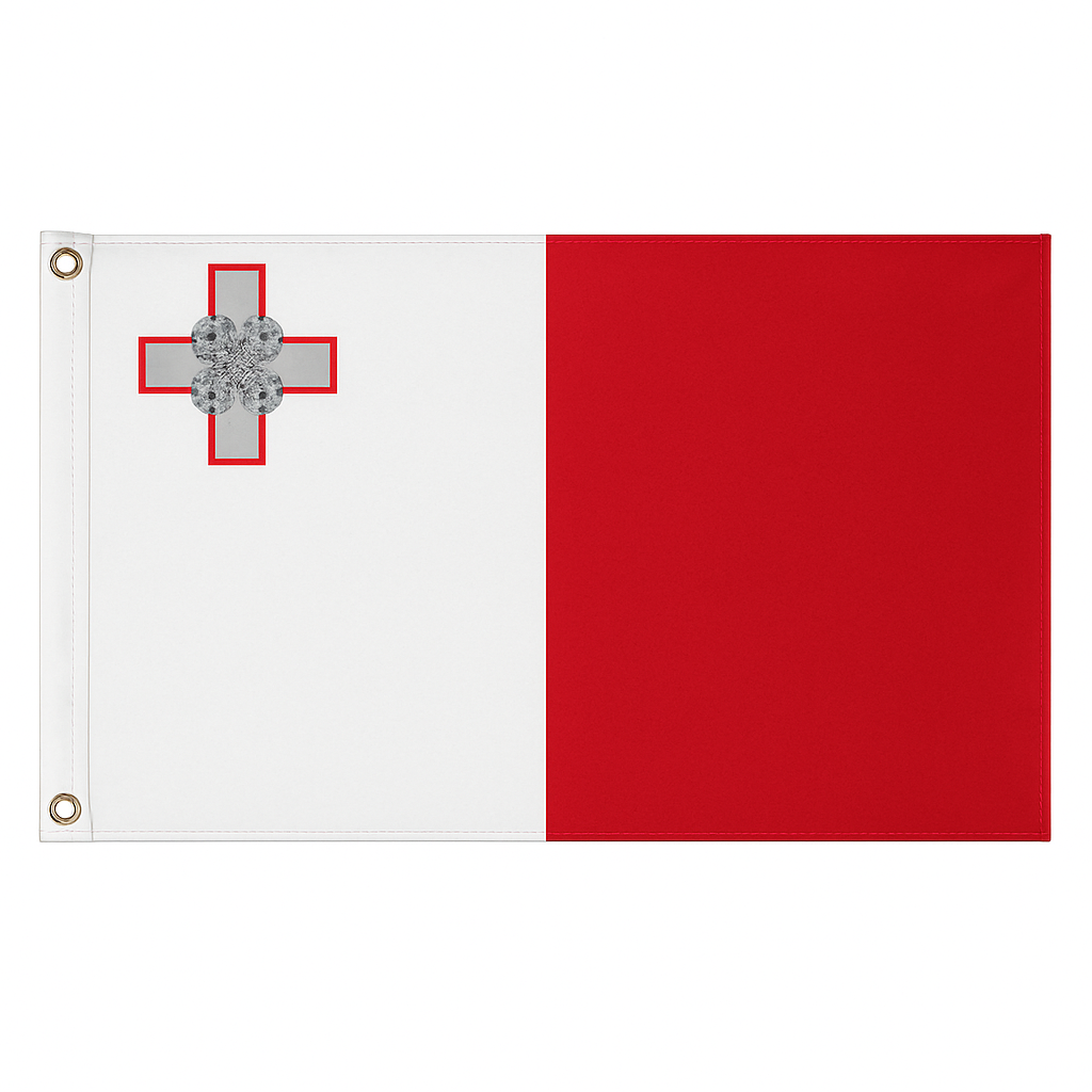 Malta novelty flag – national design with brass eyelets, ships from the UK