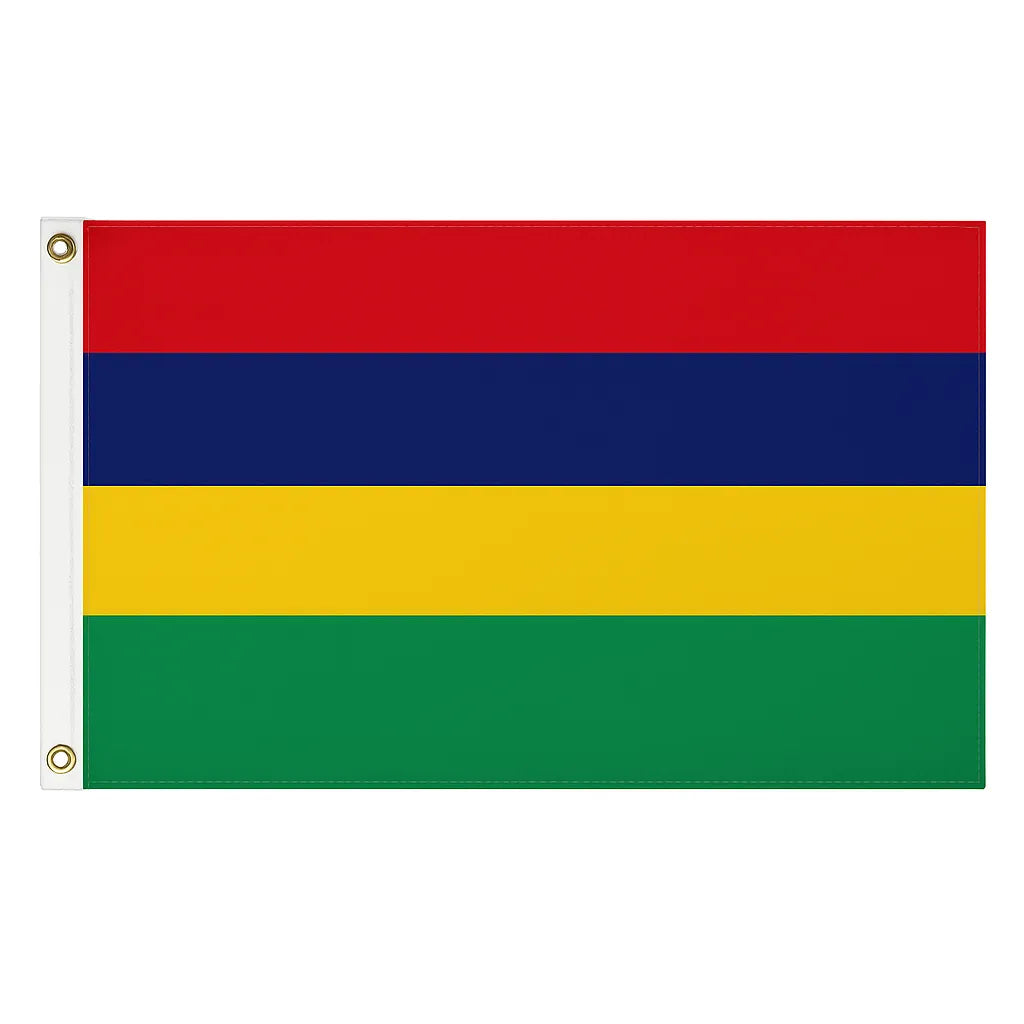 Mauritius novelty flag – national design with brass eyelets, ships from the UK