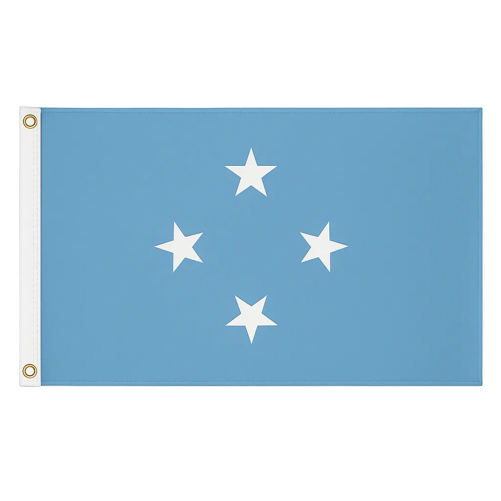 Micronesia novelty flag – national design with brass eyelets, ships from the UK