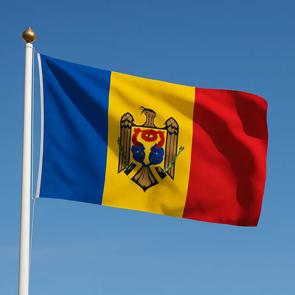 Sewn Moldova Flag – premium woven polyester, professional quality for long-term external display.