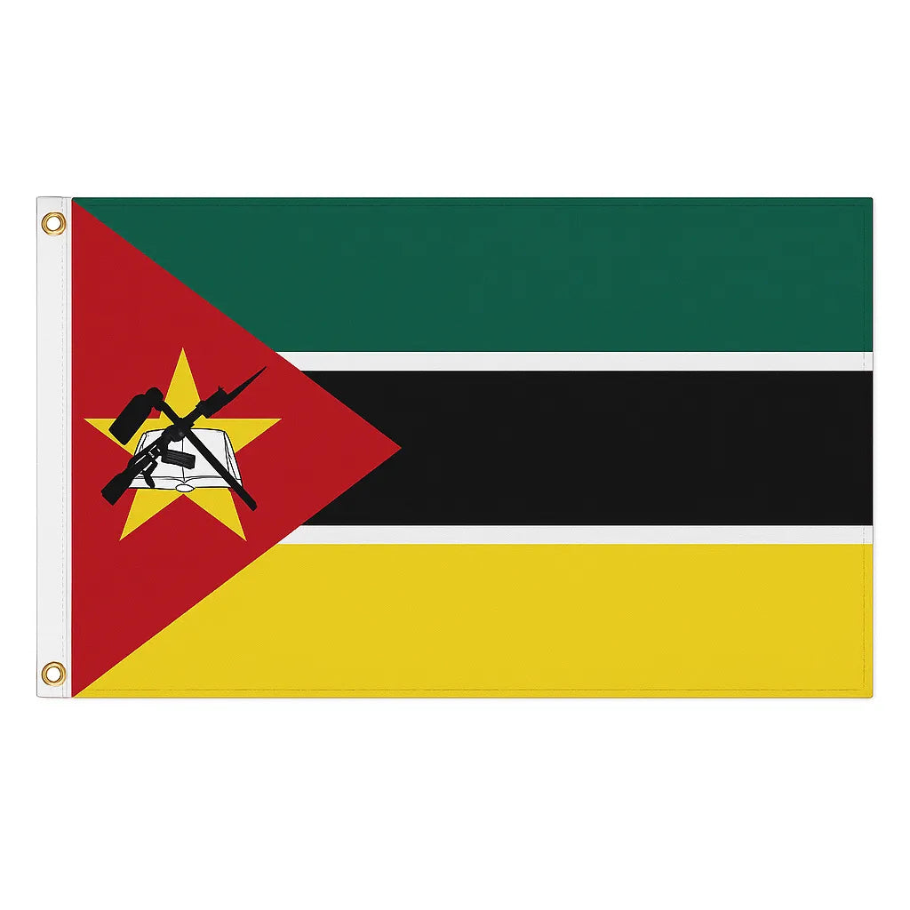 Mozambique novelty flag – national design with brass eyelets, ships from the UK