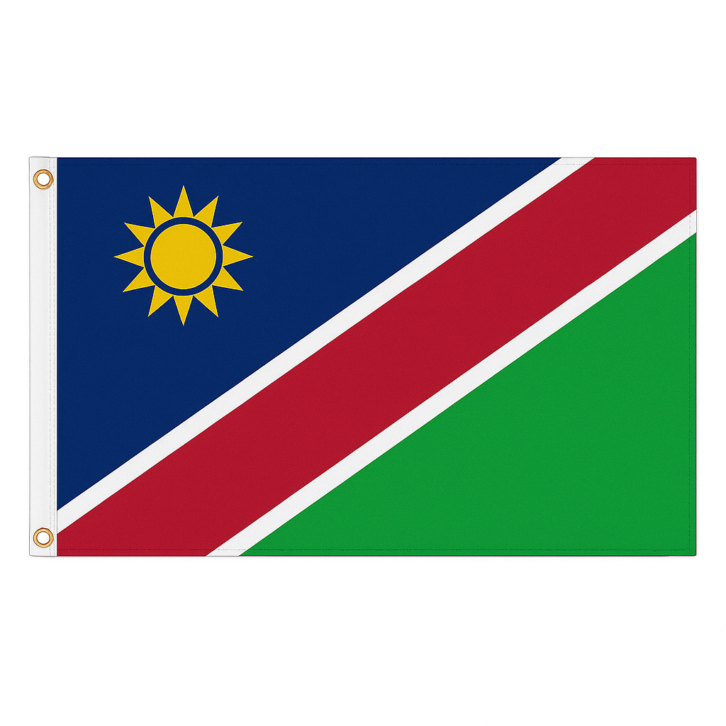 Namibia novelty flag – national design with brass eyelets, ships from the UK