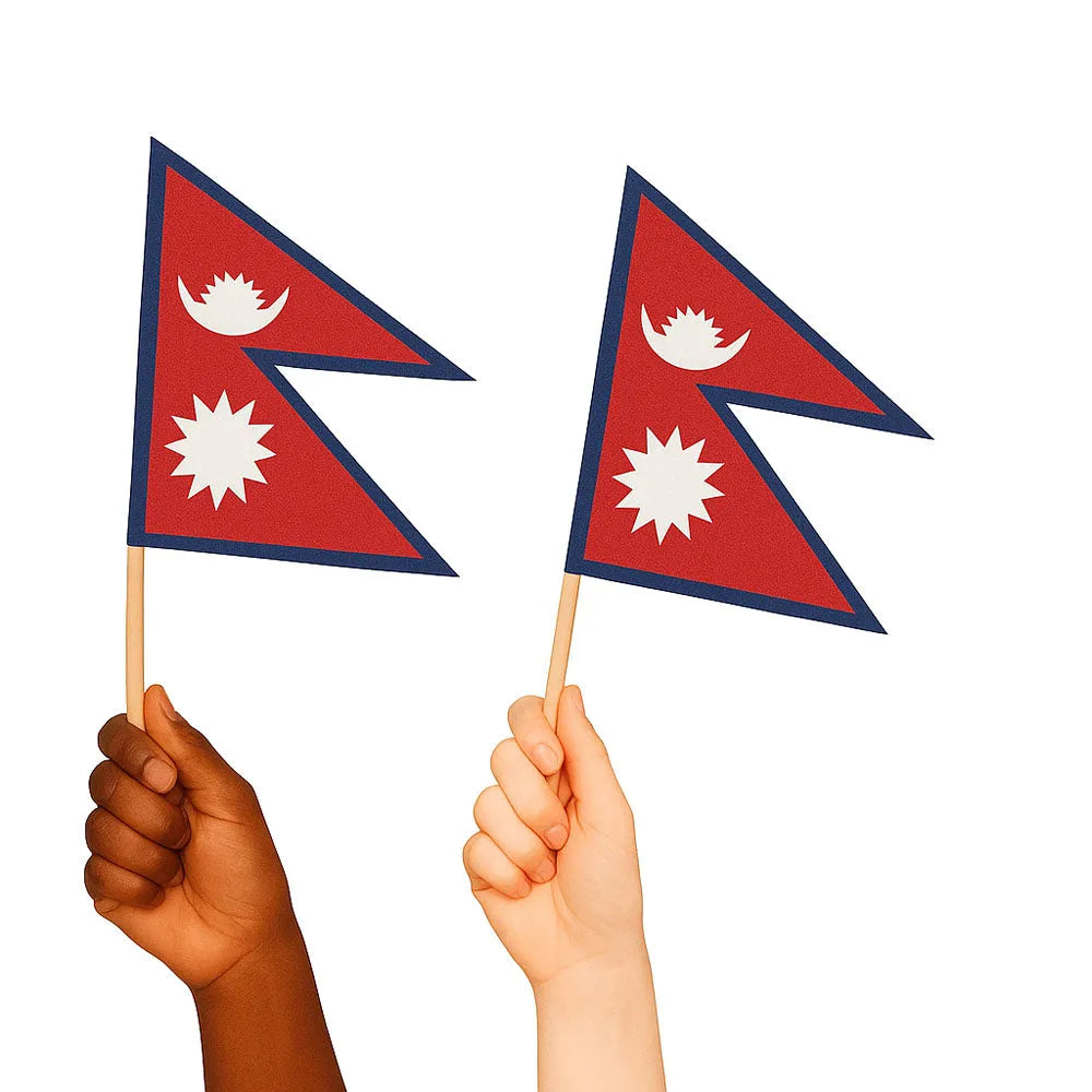 Nepal Handwaving Flags