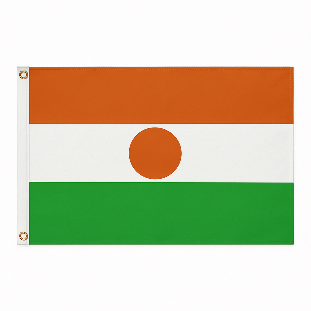 Niger novelty flag – national design with brass eyelets, ships from the UK