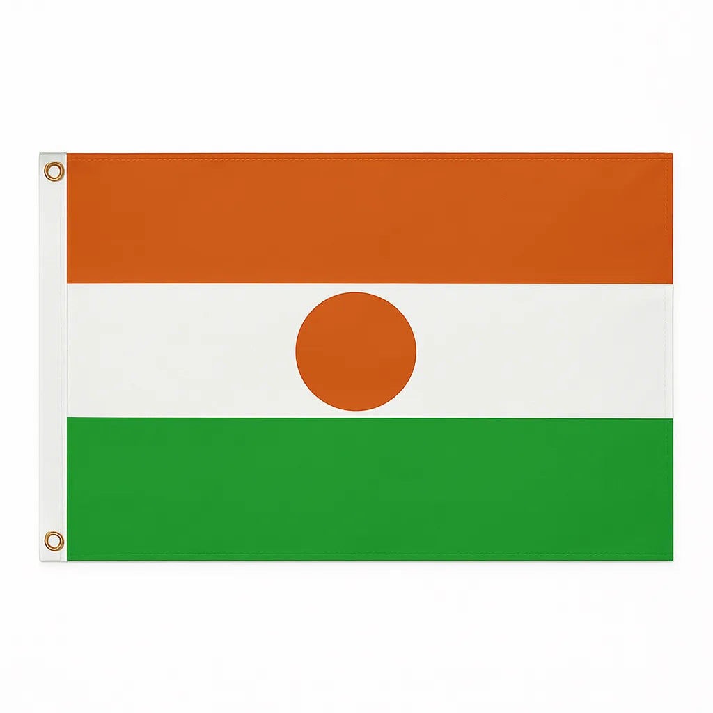 Niger novelty flag – national design with brass eyelets, ships from the UK
