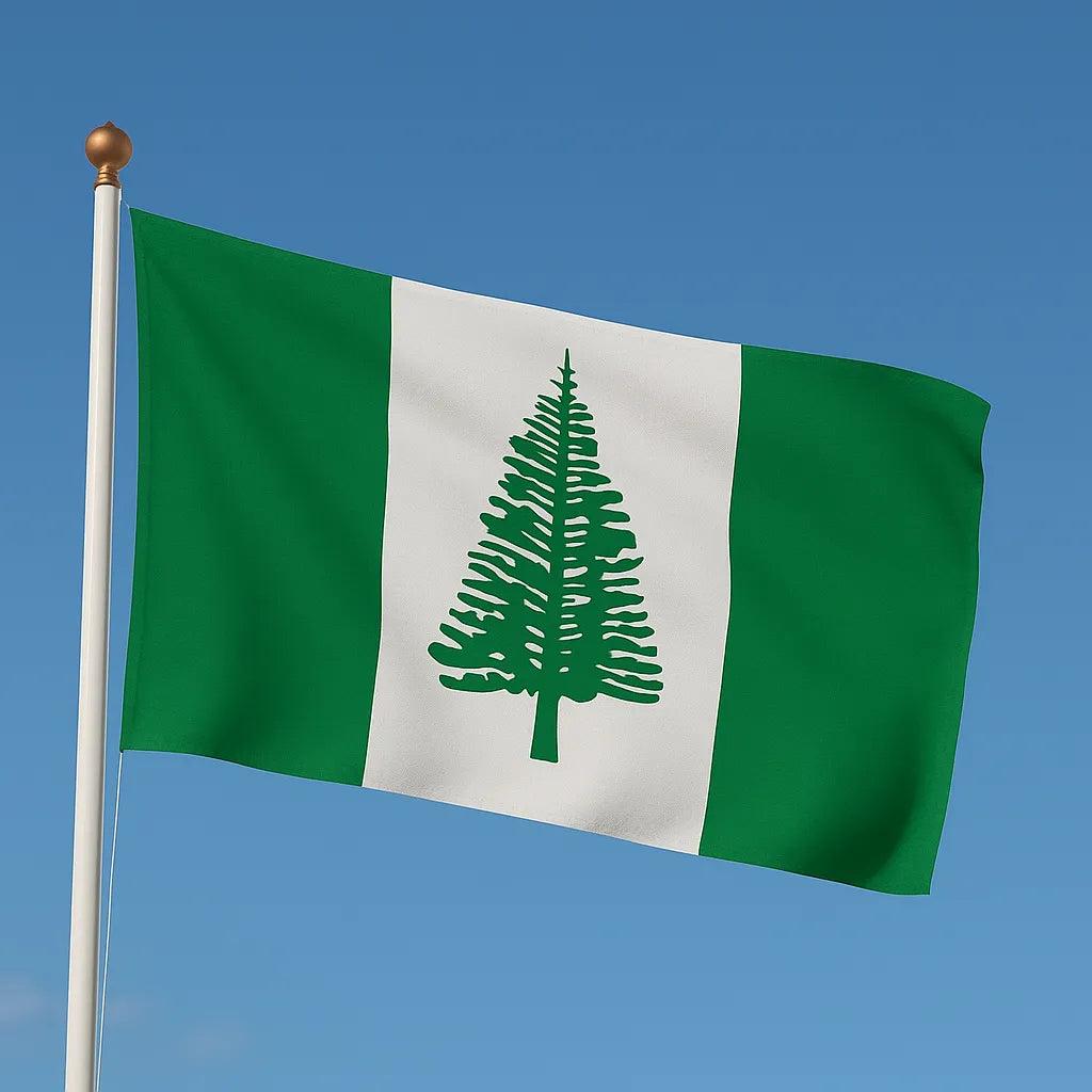 Sewn Norfolk Island Flag – premium woven polyester, professional quality for long-term external display.