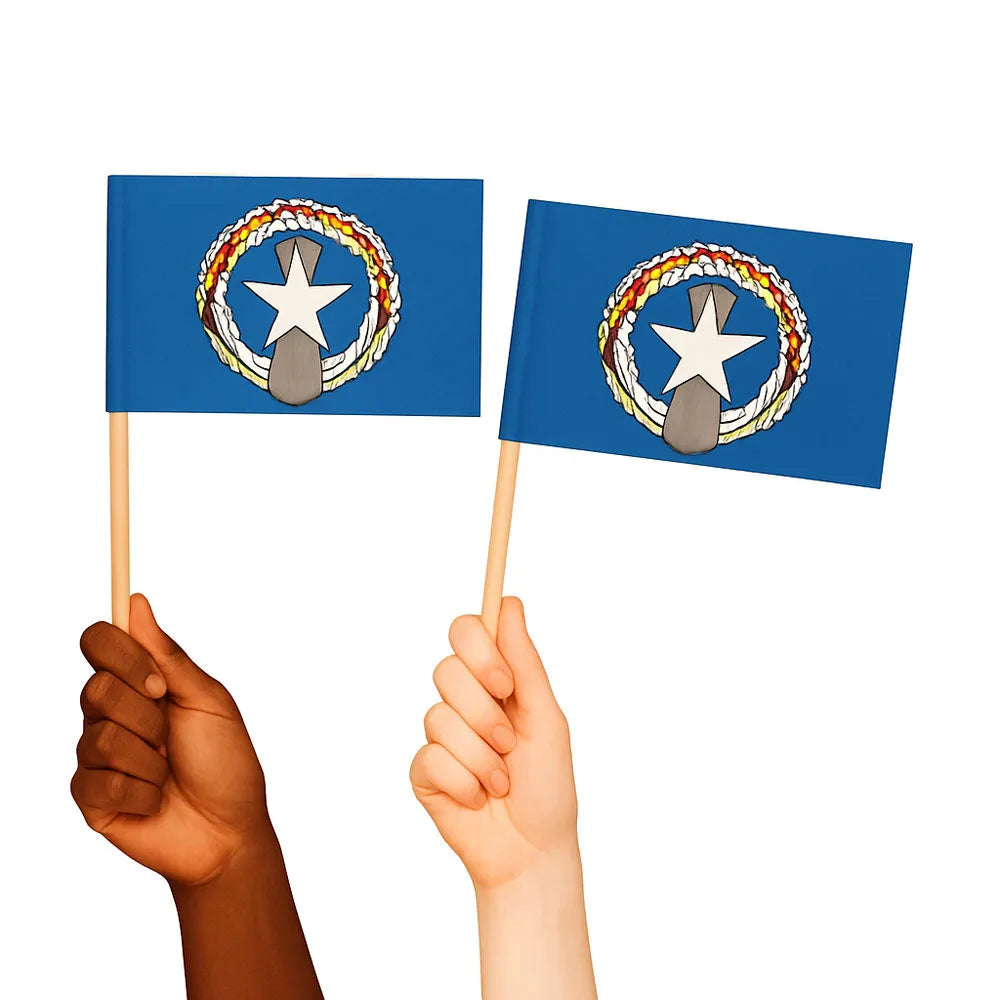 Northern Mariana Handwaving Flags