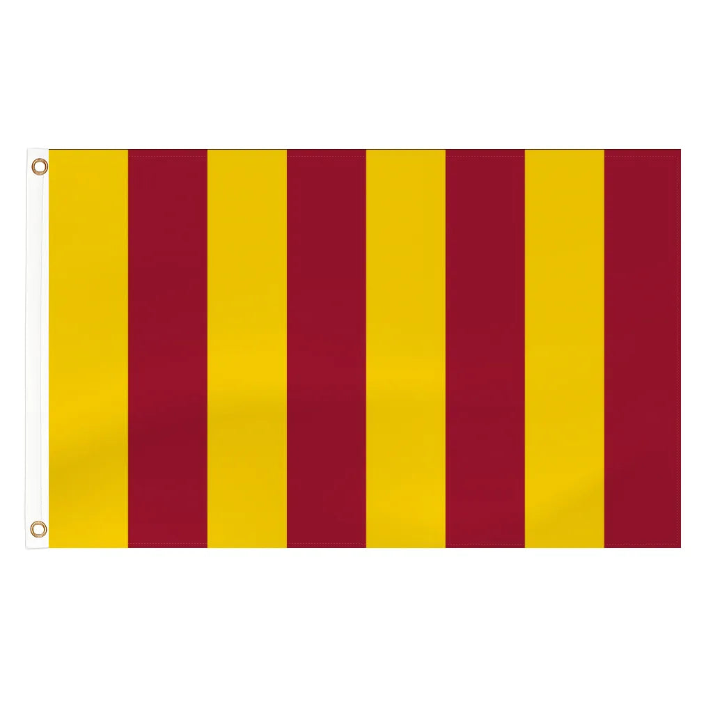 Northumbria regional flag - 5ft x 3ft lightweight polyester with brass eyelets