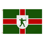 Nottinghamshire county flag - 5ft x 3ft lightweight polyester with brass eyelets