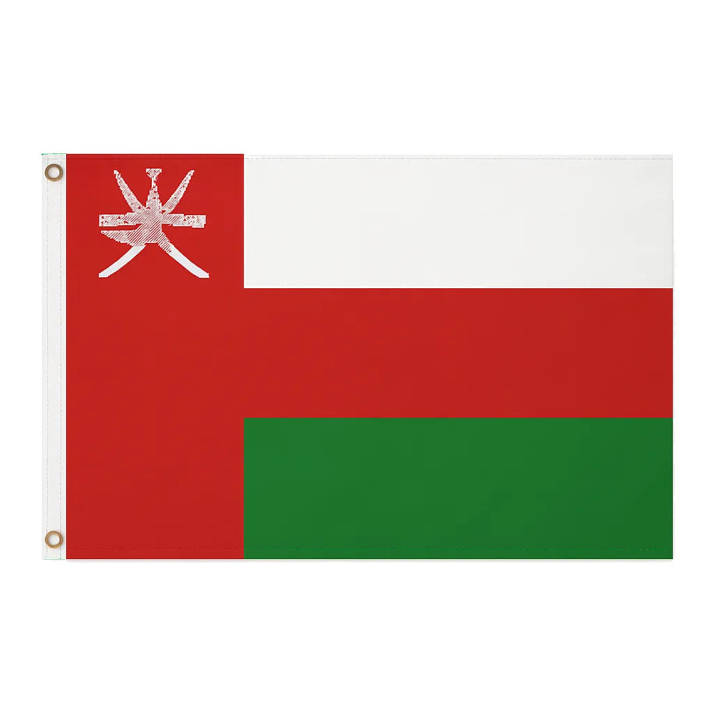 Oman novelty flag – national design with brass eyelets, ships from the UK