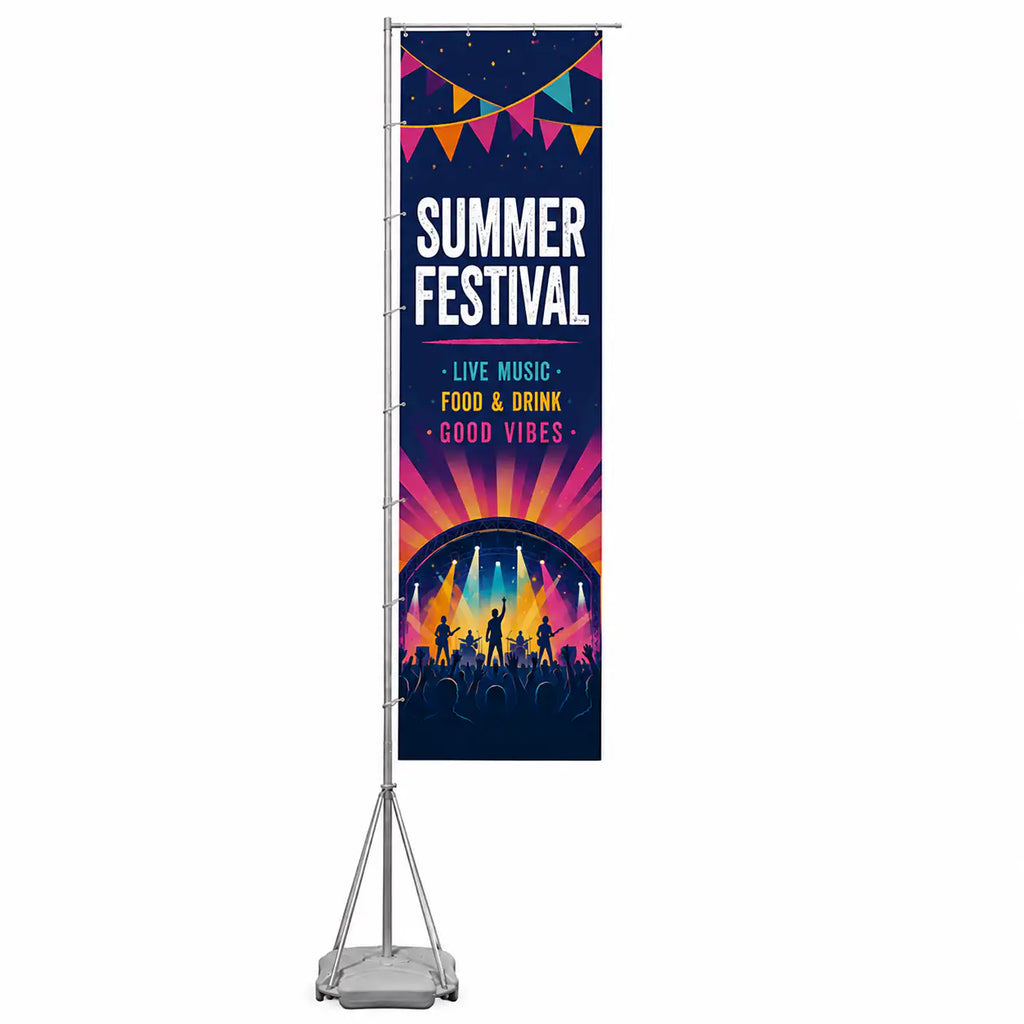 Portable Flagpole with Water base