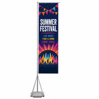 Portable Flagpole with Water base
