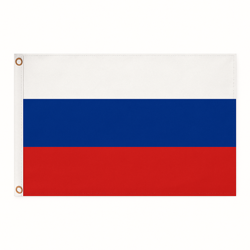 Russia novelty flag – national design with brass eyelets, ships from the UK