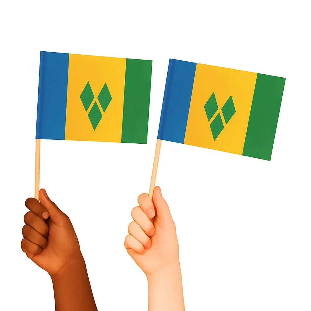 St Vincent and the Grenadines Handwaving Flags