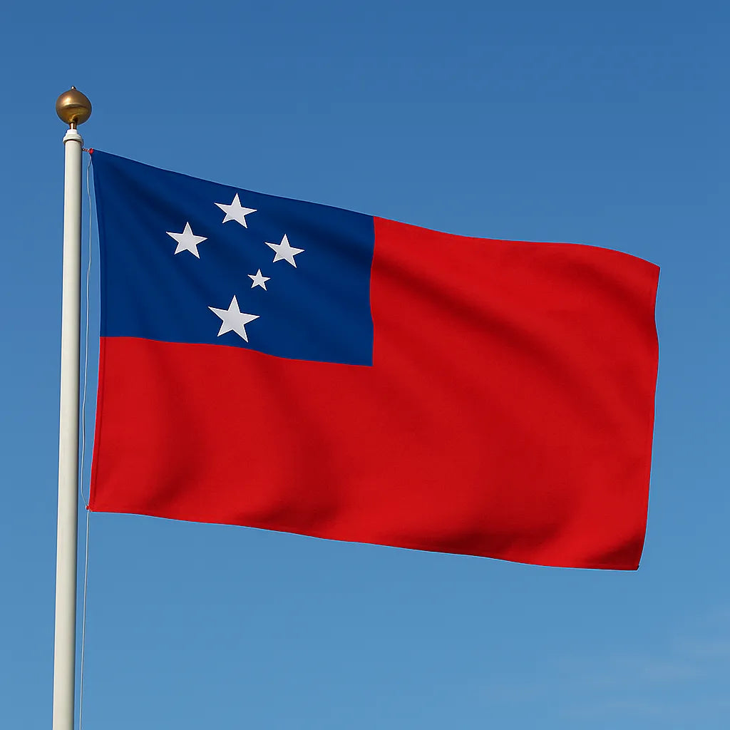 Sewn Samoa Flag – premium woven polyester, professional quality for long-term external display.