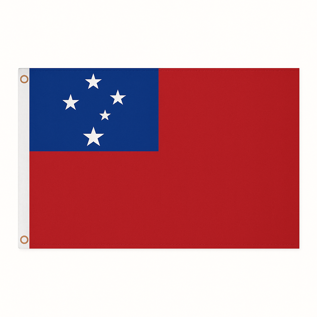 Samoa novelty flag – national design with brass eyelets, ships from the UK