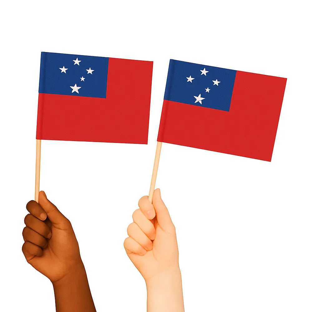 Samoa Handwaving Flags