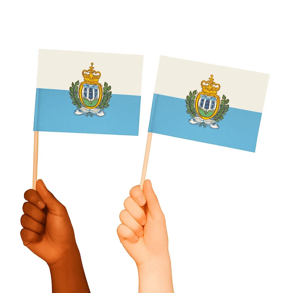 San Marino Handwaving Flags