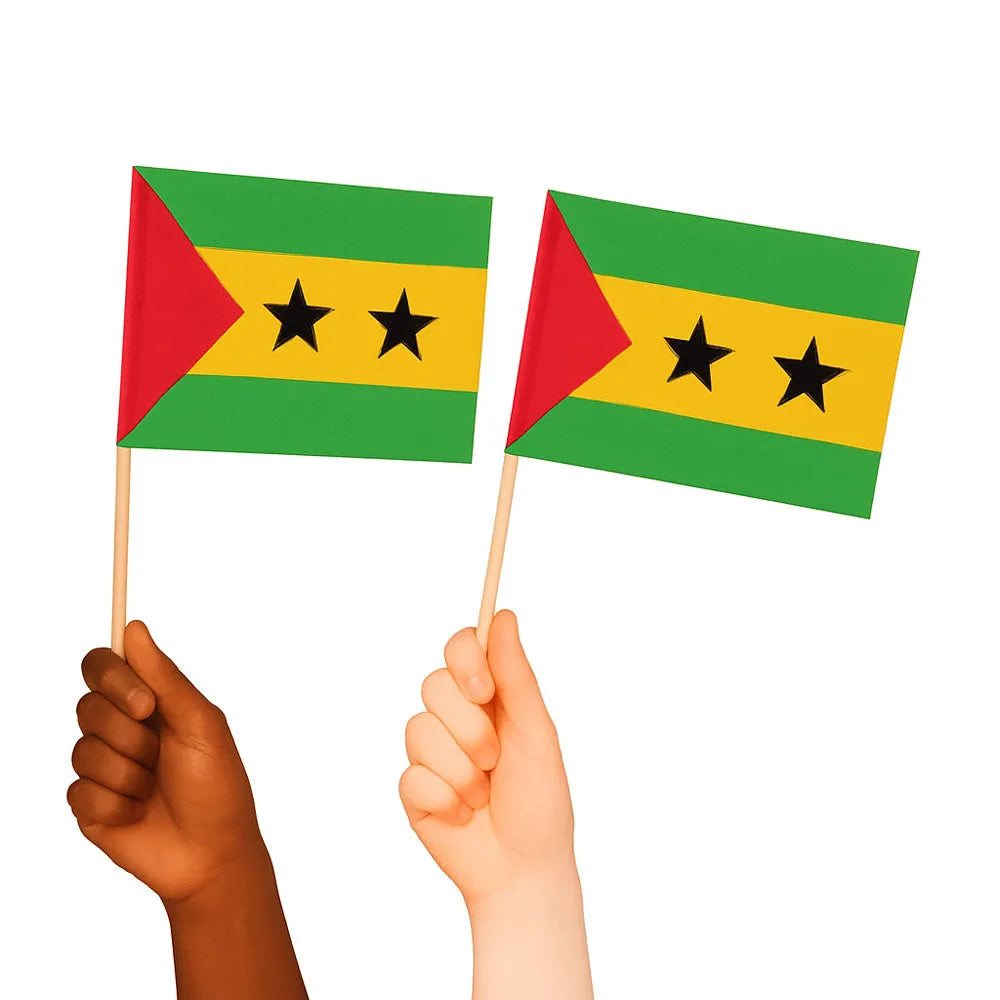 Sao Tome and Príncipe Handwaving Flags