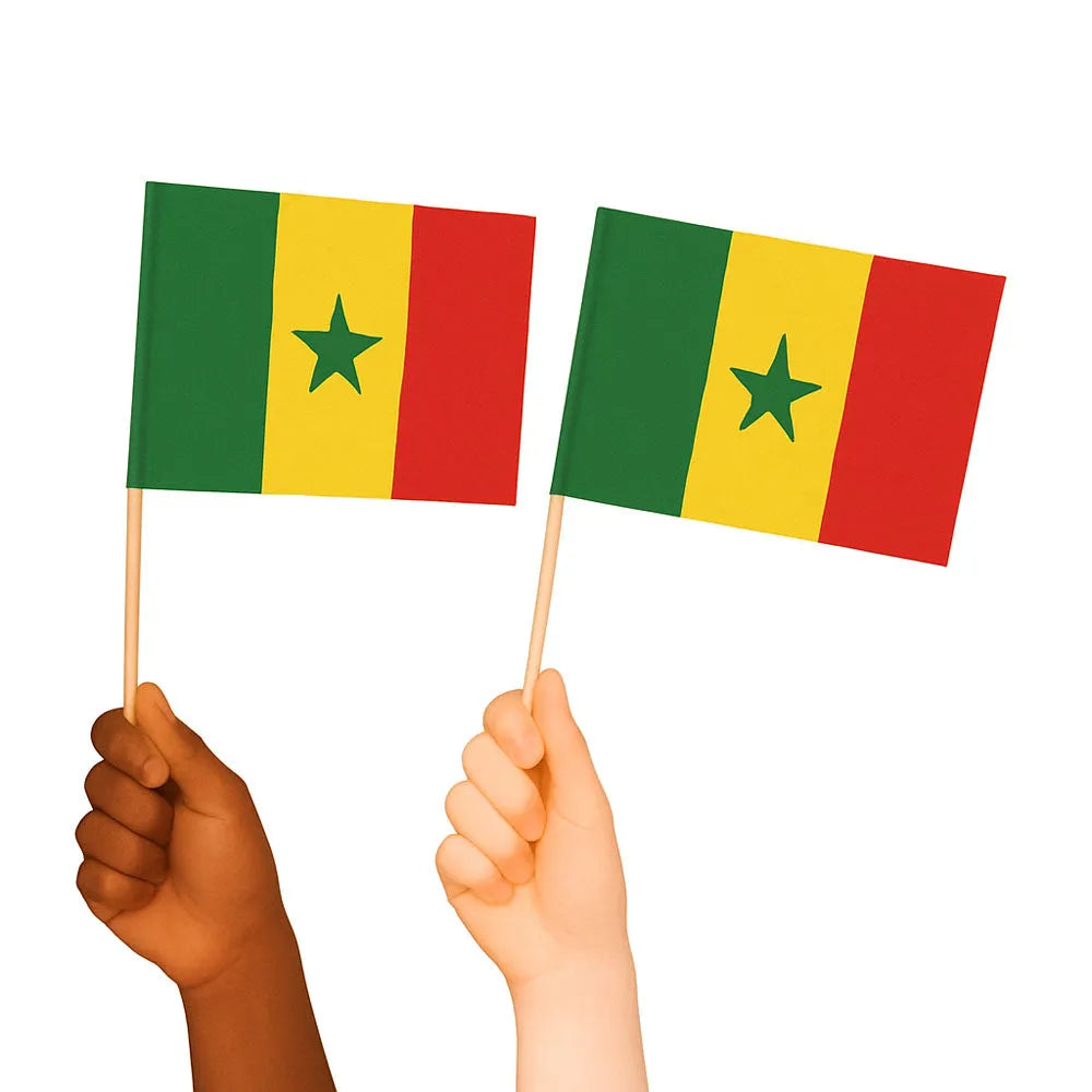 Senegal Handwaving Flags