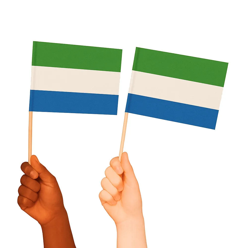 Sierra Leone Handwaving Flags