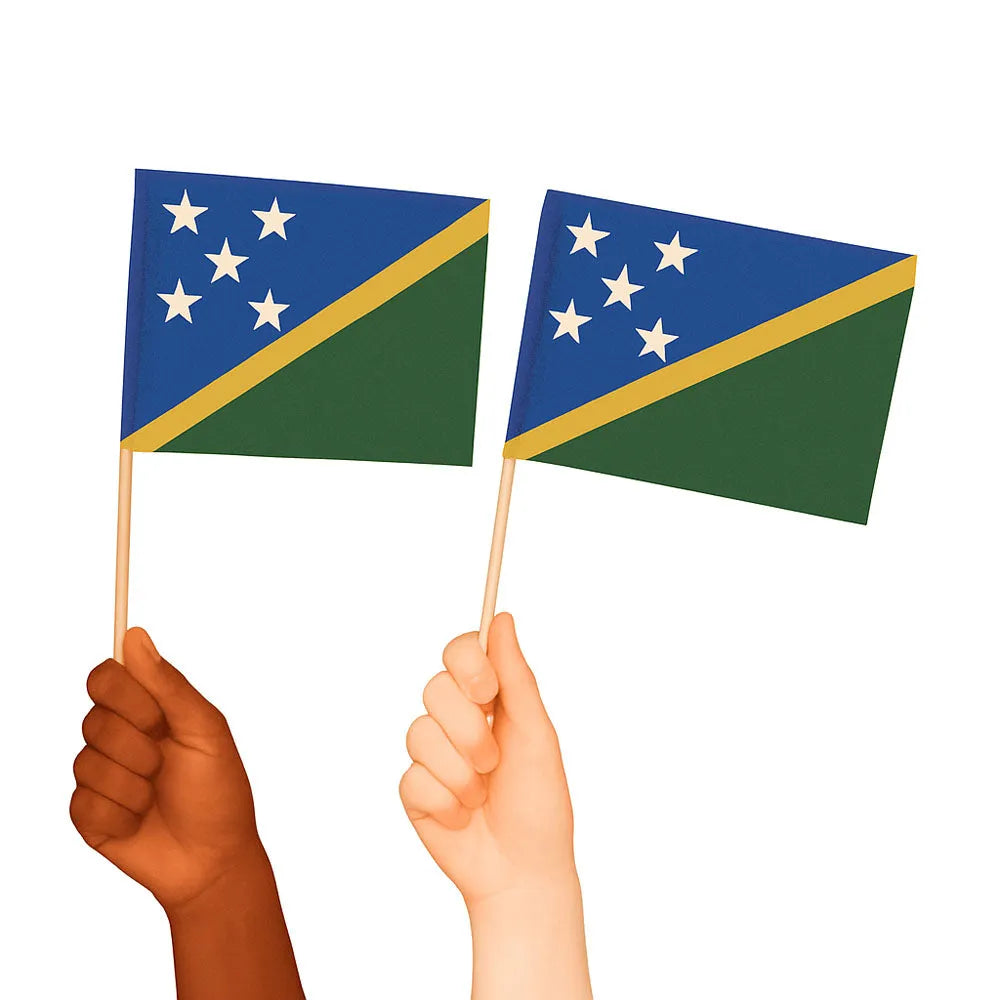 Solomon Islands Handwaving Flags