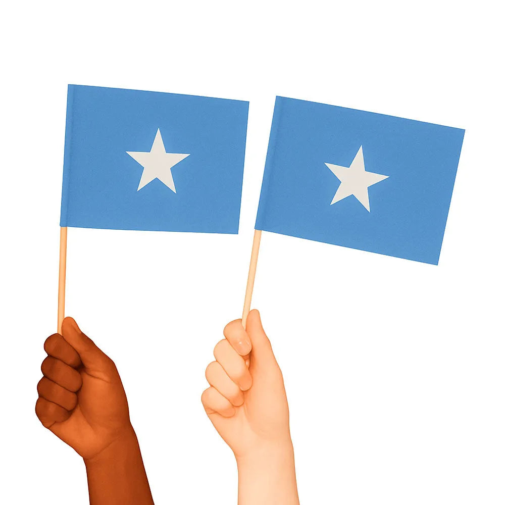 Somalia Handwaving Flags