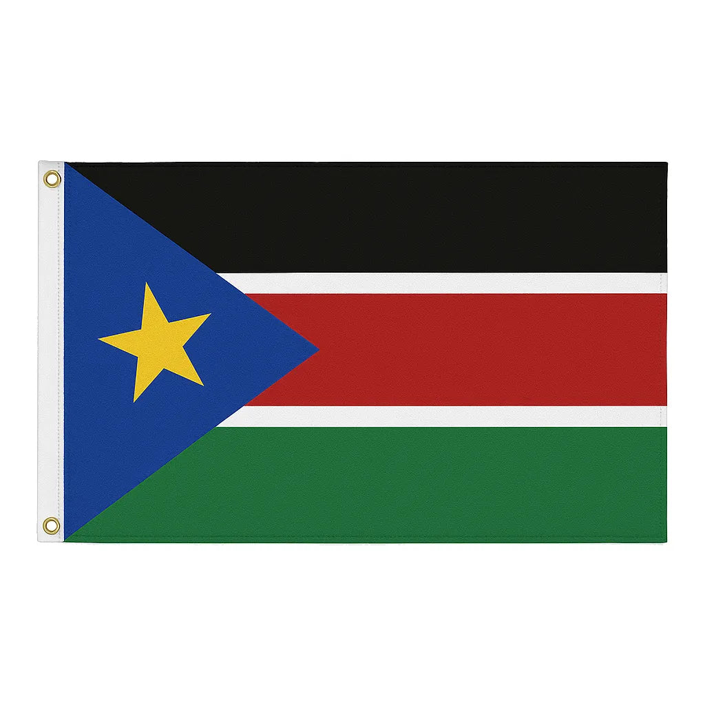 South Sudan novelty flag – national design with brass eyelets, ships from the UK