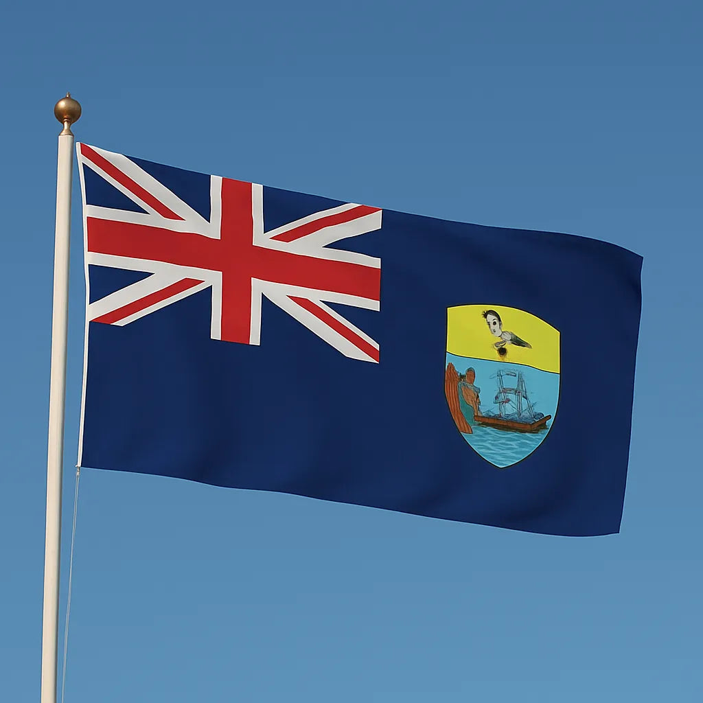 Sewn St. Helena Flag – premium woven polyester, professional quality for long-term external display.