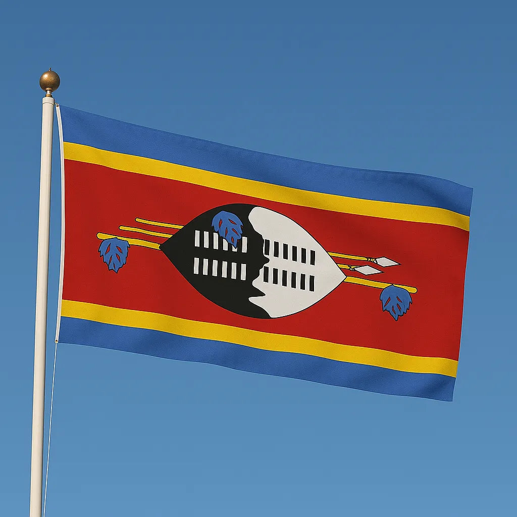 Sewn Swaziland Flag – premium woven polyester, professional quality for long-term external display.