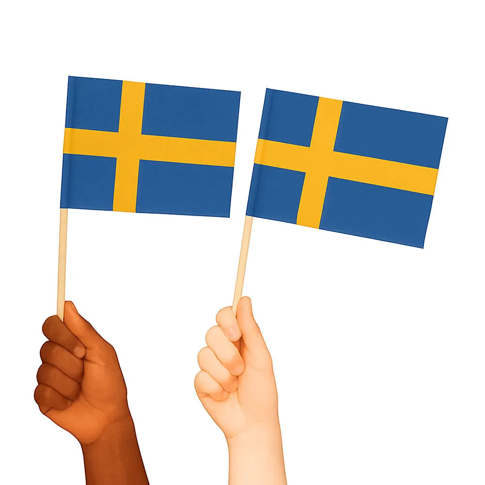 Sweden Handwaving Flags