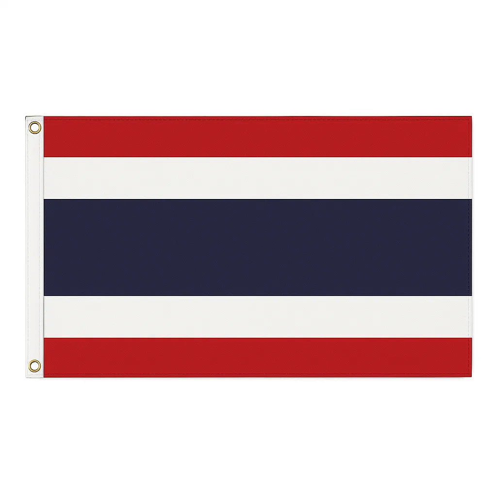 Thailand novelty flag – national design with brass eyelets, ships from the UK
