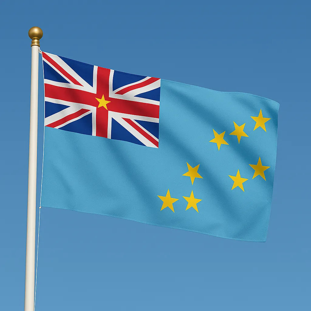 Sewn Tuvalu Flag – premium woven polyester, professional quality for long-term external display.