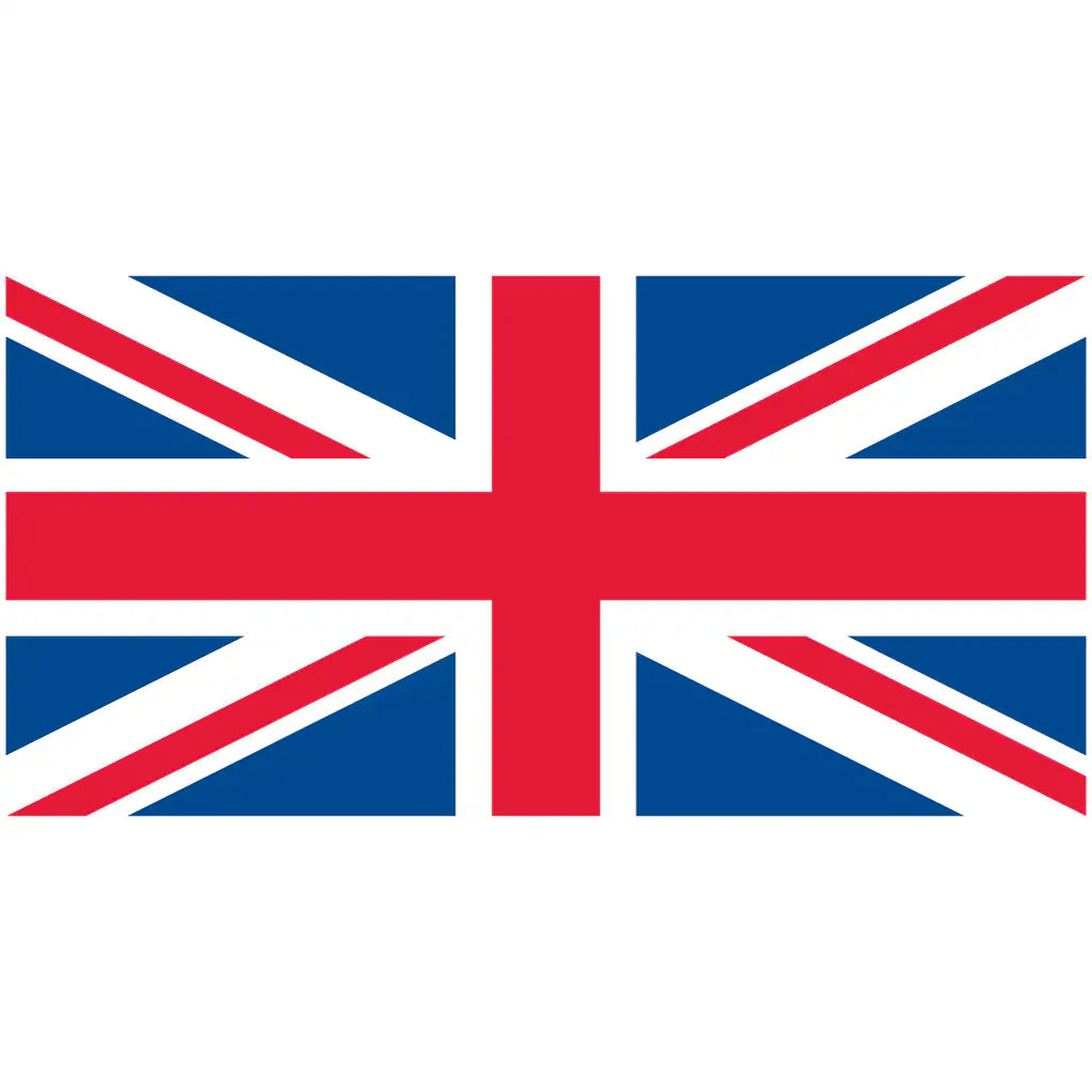 Union Jack flag design on a white background