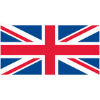 Union Jack flag design on a white background