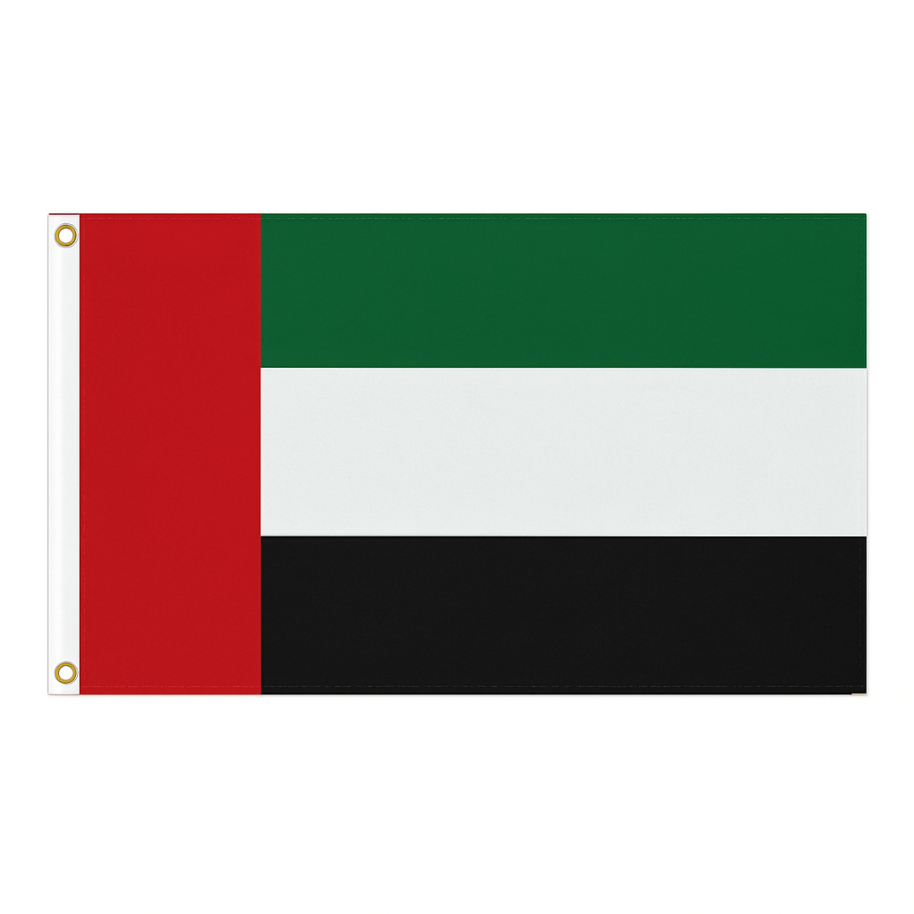 United Arab Emirates novelty flag – national design with brass eyelets, ships from the UK