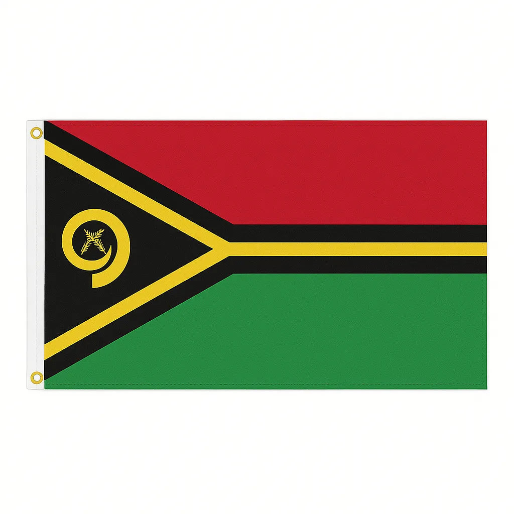Vanuatu novelty flag – national design with brass eyelets, ships from the UK