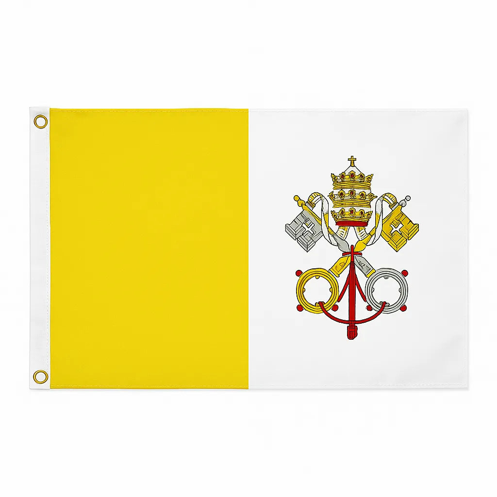 Vatican City novelty flag – national design with brass eyelets, ships from the UK