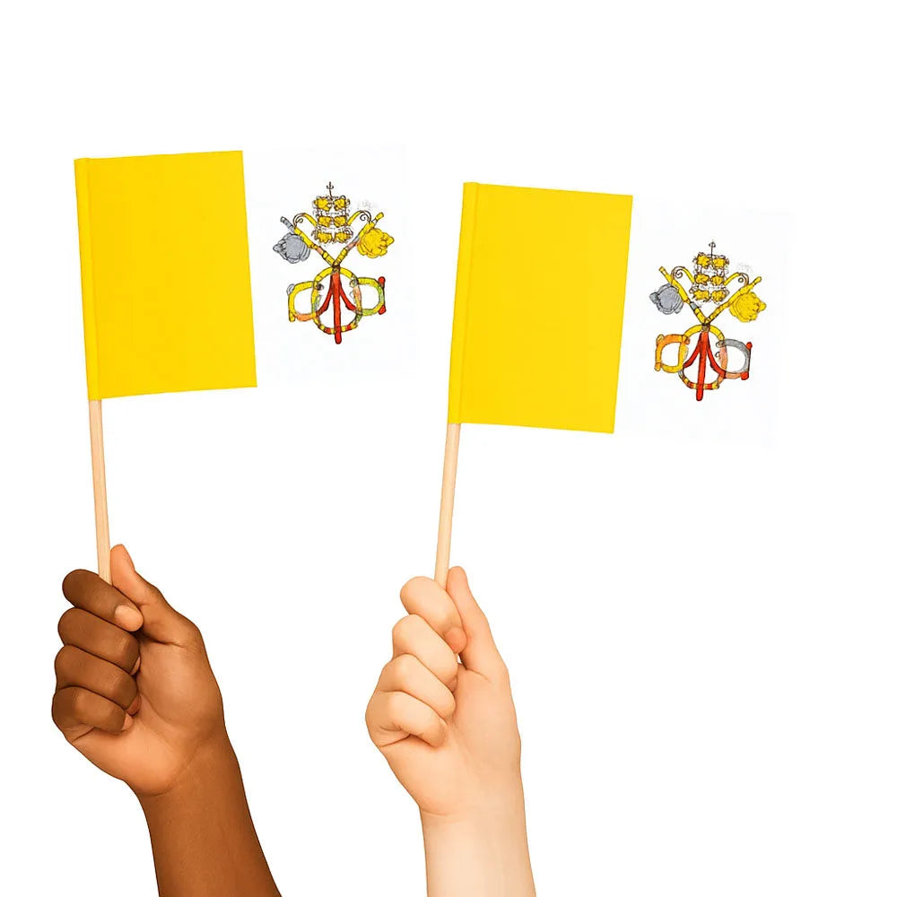 Vatican City Handwaving Flags