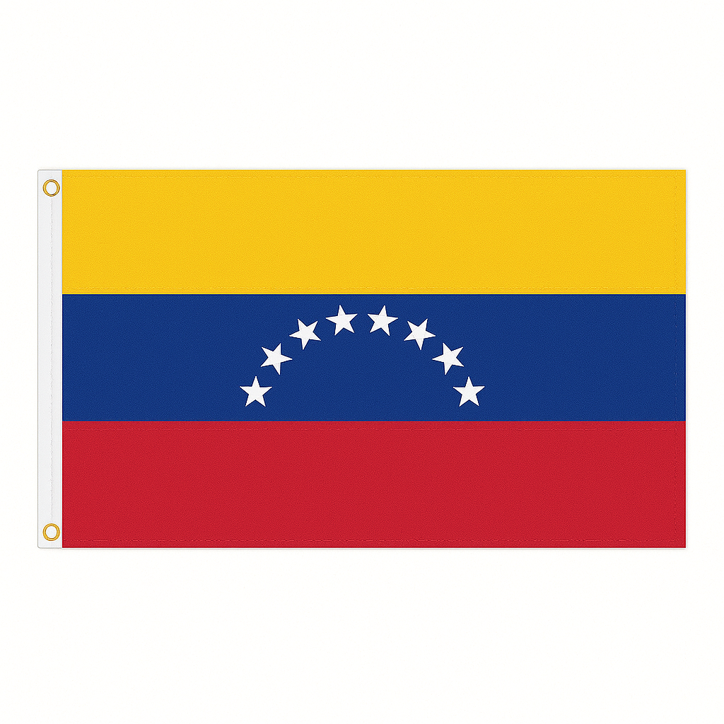 Venezuela novelty flag – national design with brass eyelets, ships from the UK