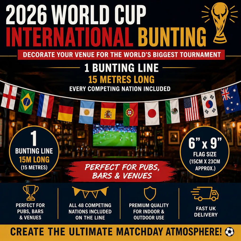 World Cup 2026 - 6" x 9" Competing Nation Bunting