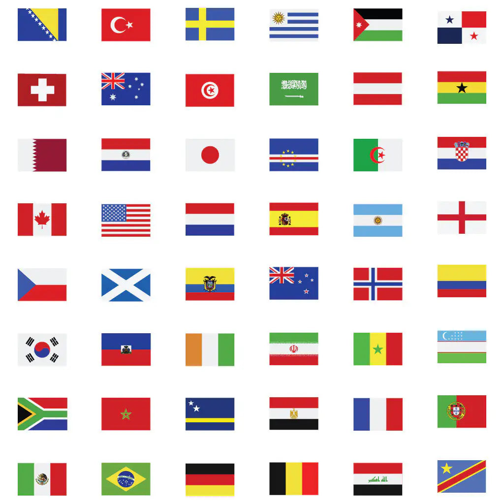 2026 World Cup Flags 