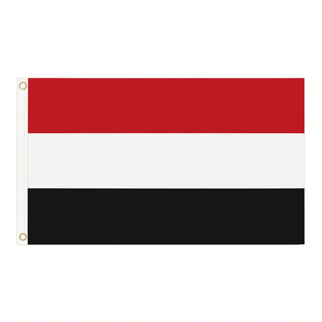 Yemen novelty flag – national design with brass eyelets, ships from the UK