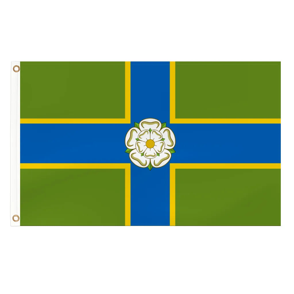 Yorkshire North Riding county flag - 5ft x 3ft lightweight polyester with brass eyelets